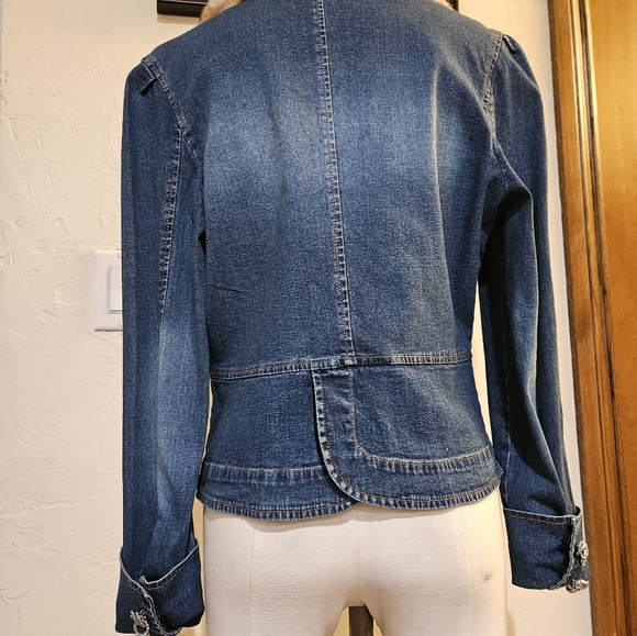 Berer Jean Jacket Fur Collar - Picture 8 of 10